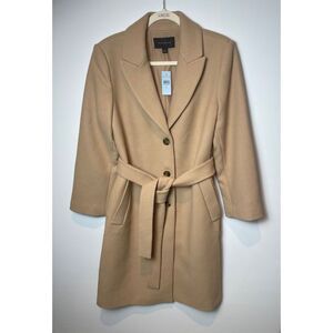 Ann Taylor Women's Petite Belted Tie Waist Coat Size LP (NWT)